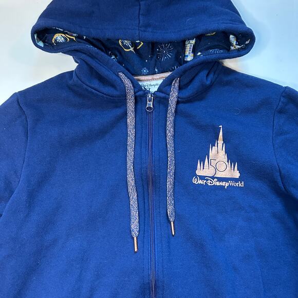 Disney Blue Hoodie with Gold Accents - Picture 2 of 8